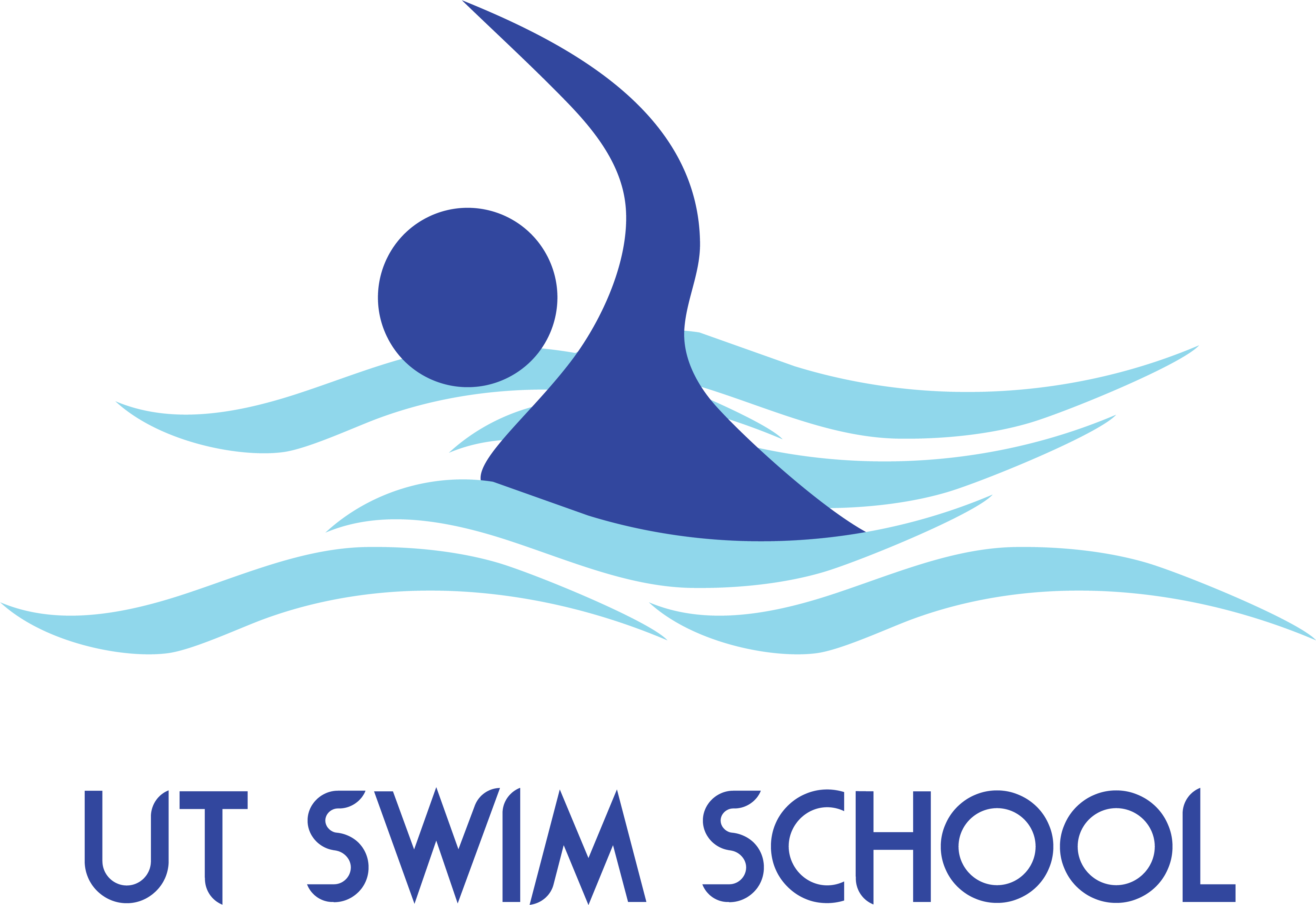 Ut Swim School Logo - Swimming Logo (4350x3043)