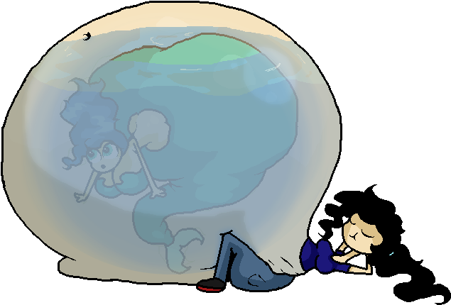 Fishbowl By Organicgranite Fishbowl By Organicgranite - Cartoon (740x560)