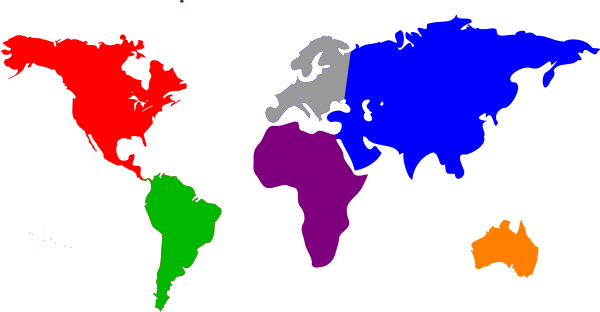 World Map Solid Color (600x312)