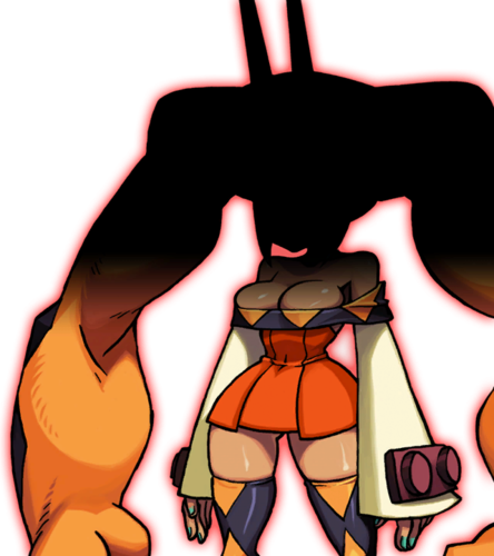 Skullgirls Wallpaper Called Cerebella Sprite - Skullgirls Cerebella (444x500)