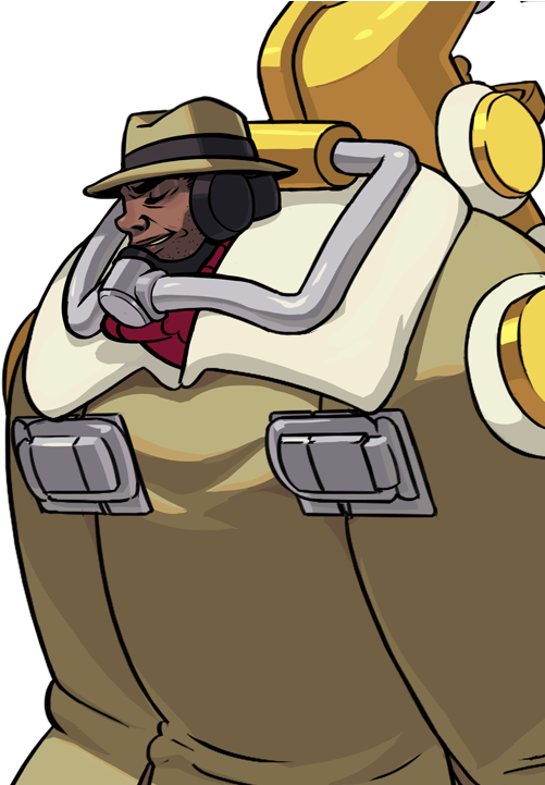 Iirc The Guy That Created The Characters Of Skullgirls - Big Band Skullgirls Face (640x720)