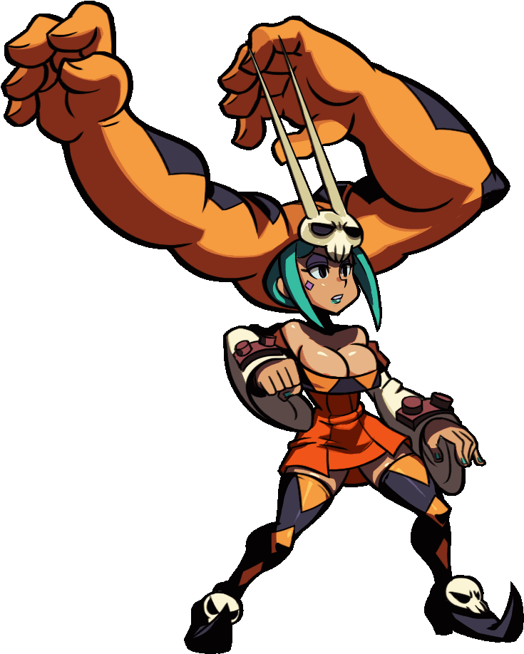 Cerebella Skullgirls Animated Jigglephysicist Vice-versa - Skullgirls Cerebella Gif (1754x1156)