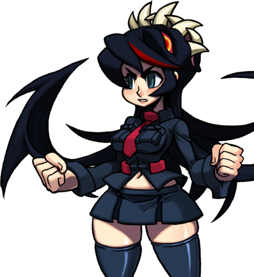 The Demon Blade Fictional Character Human Hair Color - Filia Skullgirls Png (500x545)