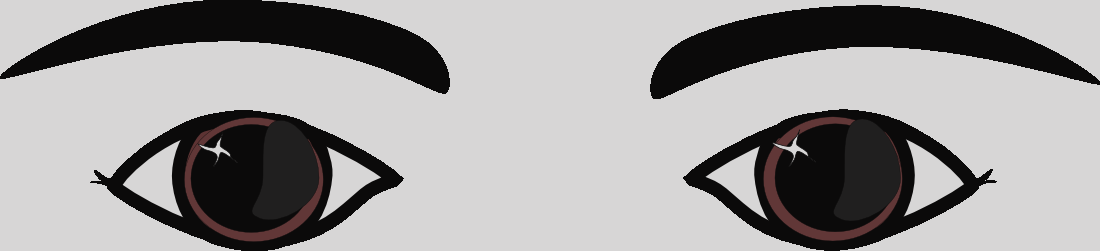 Eye Clip Art Black And White Eyeballs Clipart - Clip Art Of Eyes (1100x251)