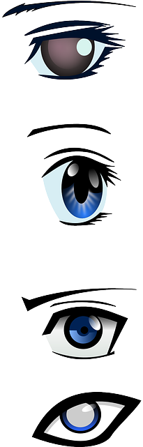 Eyes, Mascara, Looking, Iris, Human, Observe, Eyeballs - Anime Male Eyes Vector (320x640)