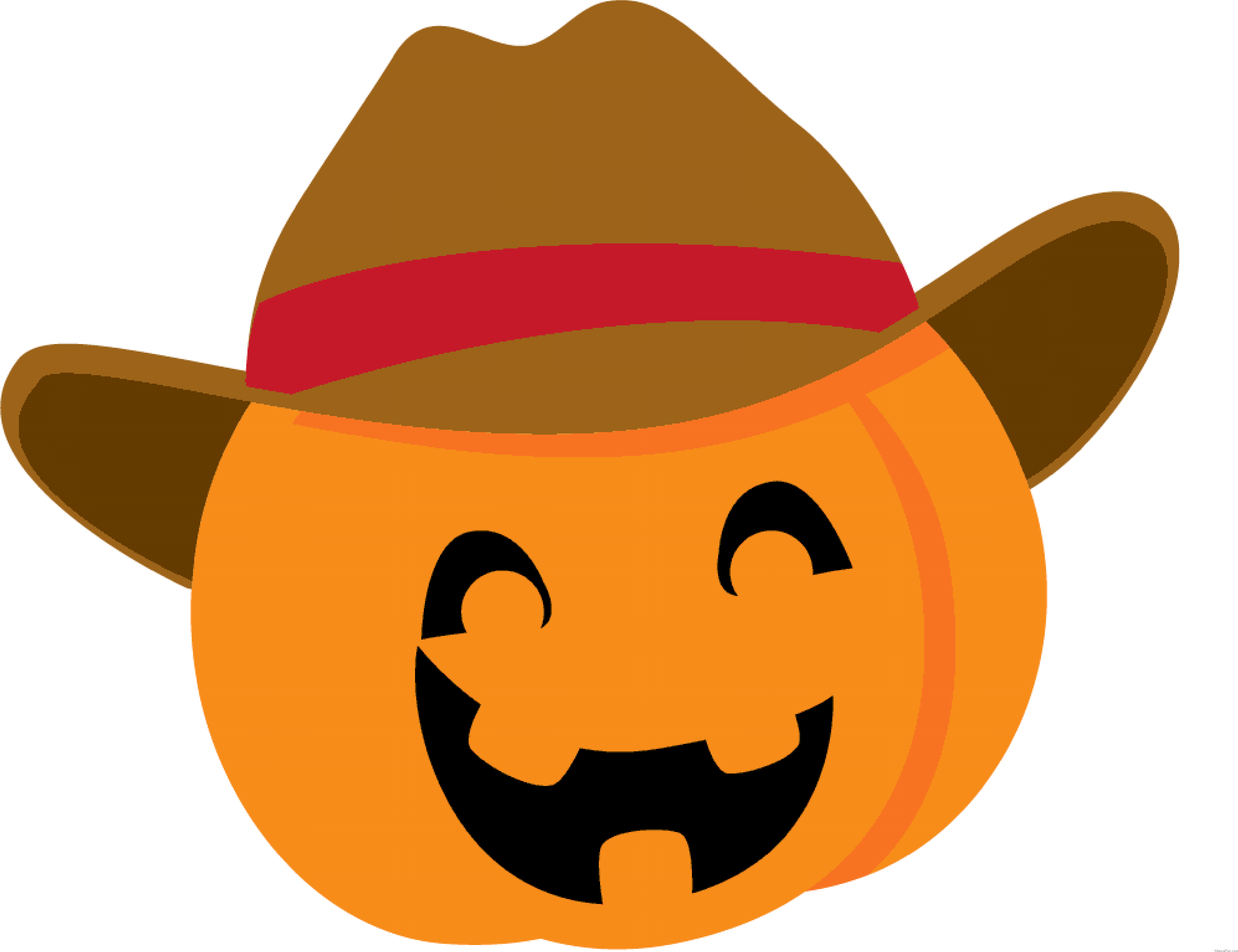 Vaquero Halloween Calabaza Clipart Pumpkin - Clip Art (5120x3840)