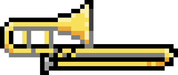 Trombone Sprite By Jccdragons - Trombone Sprite (600x255)