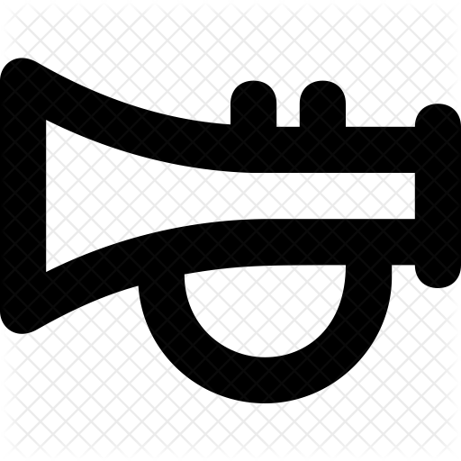 Trombone Icon - Calligraphy (512x512)