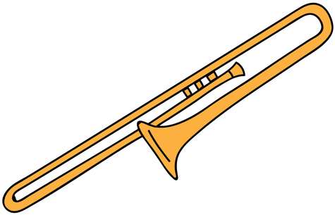 Trombone Musical Instrument Doodle Transparent Png - Trombone (512x512)