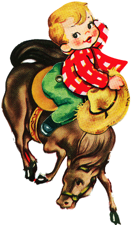 Here Are A Heap O' Cowboy/cowgirl Images For You To - Illustration (295x500)