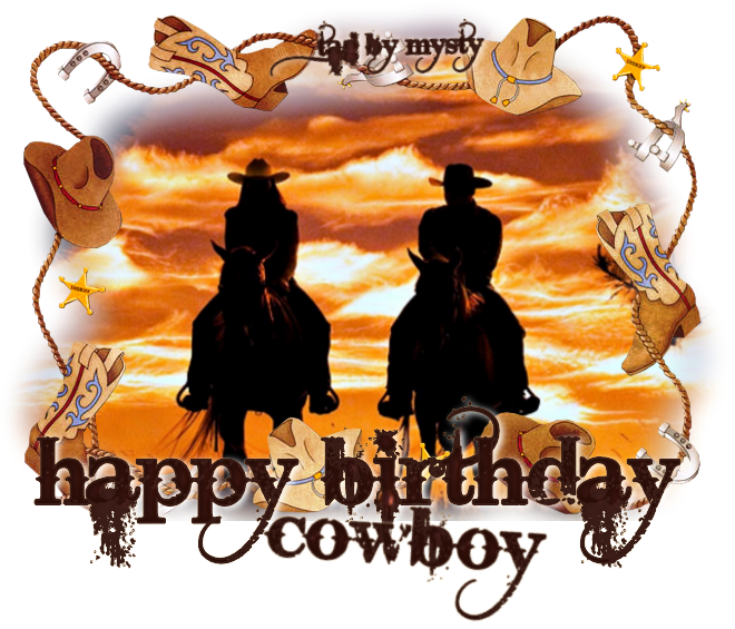 Cowboy Clipart Happy Birthday - Happy Birthday Cowboy (660x565)
