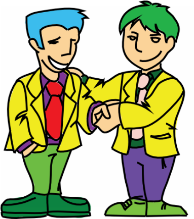 A Big Welcome To The New Talking Military Members - Cartoon (392x433)