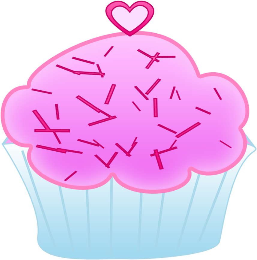 Pink Cupcake Clipart By Worddraw - Cupcake Clipart Free (900x888)