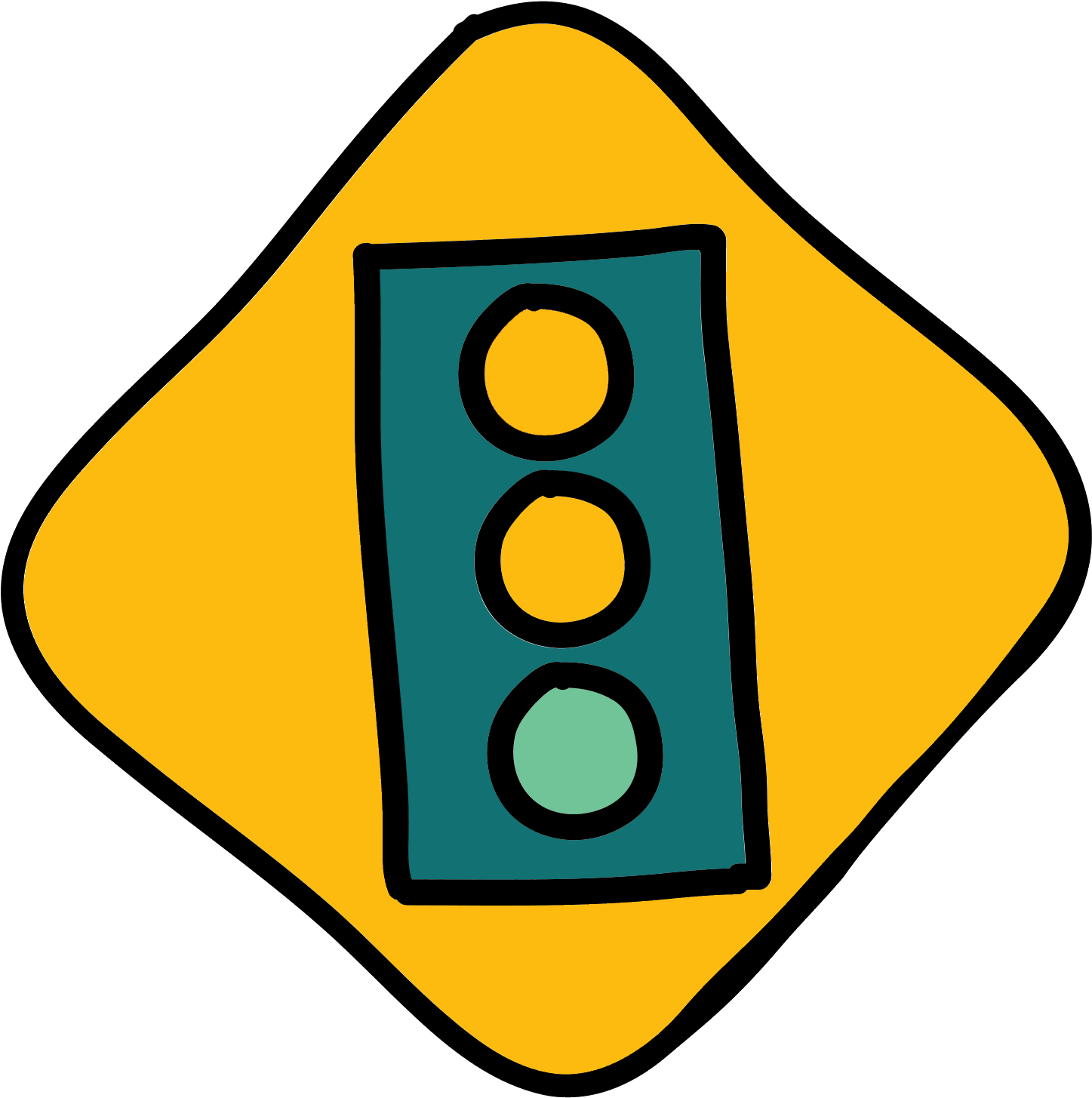 Traffic Lights Sign Icon - Printable Traffic Light Signs (1600x1600)