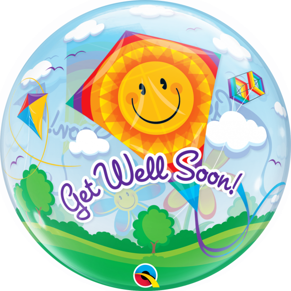 22 Inch Get Well Soon! Kites Bubble (600x600)