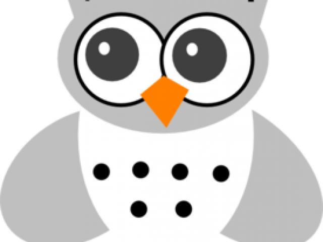 Snowy Owl Clipart Simple - Clip Art (640x480)