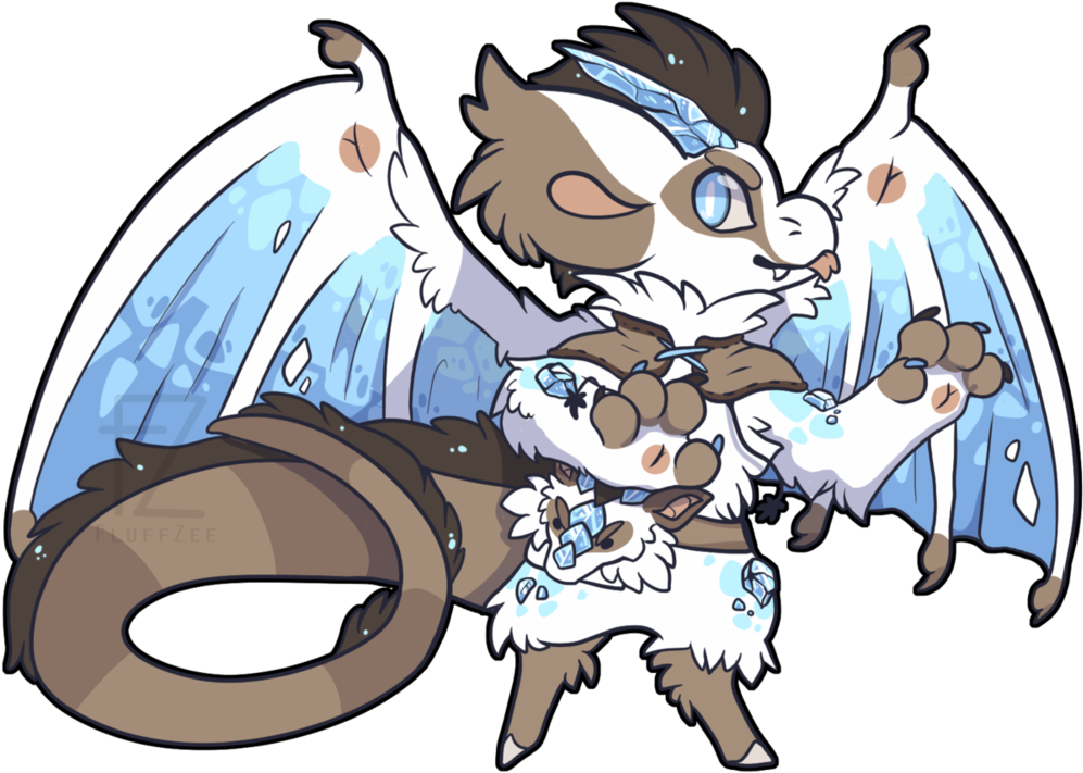 Snowy Beast We Got Here [bagbean Dtr Entry] By Fluffzee - Cartoon (1063x752)