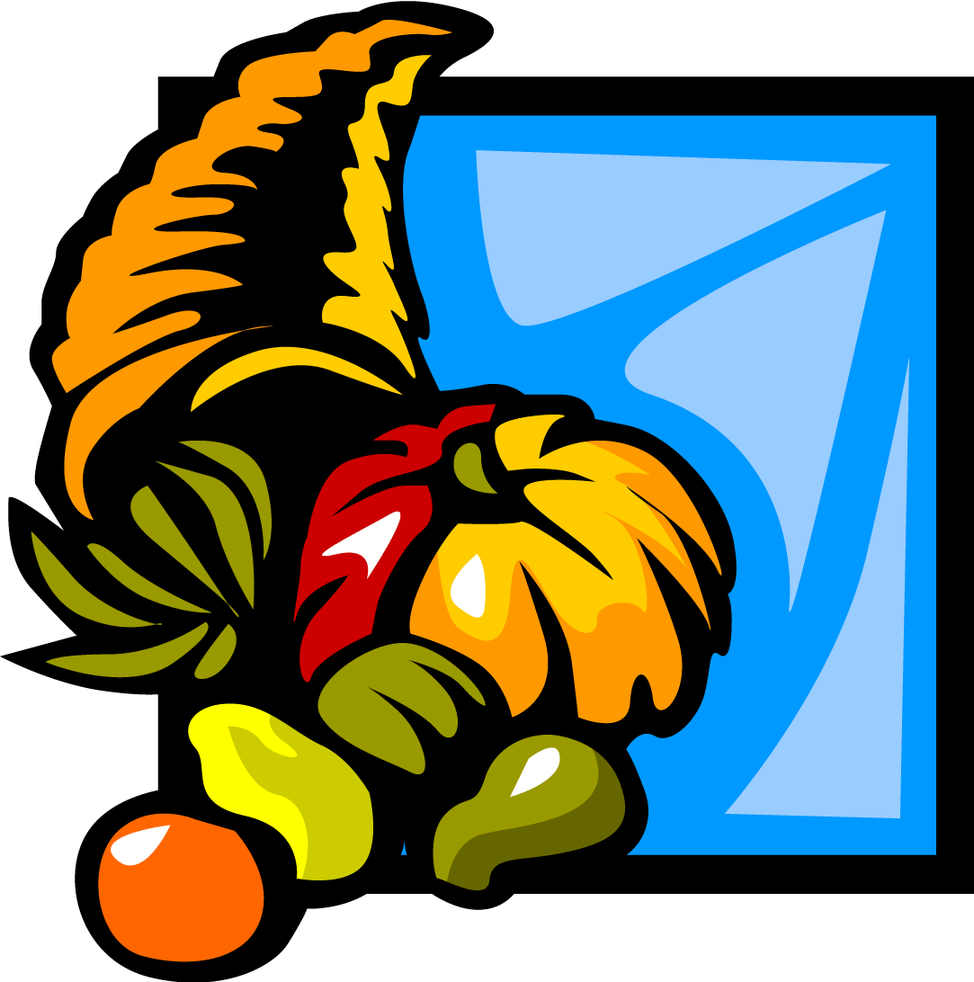 Cornucopia Clipart Basket - Nutrition Poems For Preschool (1083x1092)