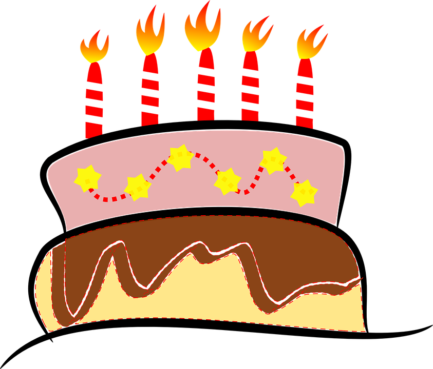 Birthday Cake Clip Art 8, Buy Clip Art - Kue Ulang Tahun Cartoon (843x720)