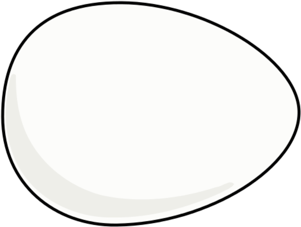 Chicken Egg Clipart Black And White Bclipart Free Clipart - Comment Icon White Png (700x600)