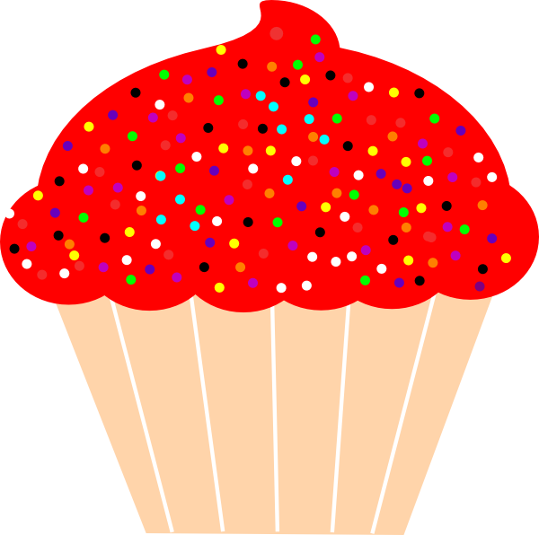 Cupcake Clip Art At Clker - Cupcake Borders Clip Art (600x596)