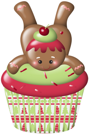 Gingerbread Cupcakeschristmas Candymerry Christmaschristmas - Gingerbread Cupcakeschristmas Candymerry Christmaschristmas (328x450)