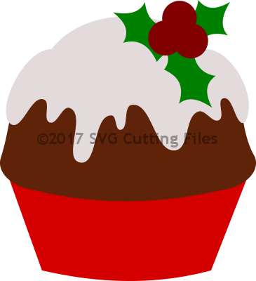 Christmas Figgy Pudding Cupcake - Figgy Pudding (365x400)