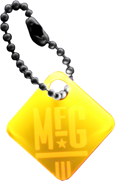 Image Of Mission Tag /// Mfg Orange - Pendant (1440x1440)