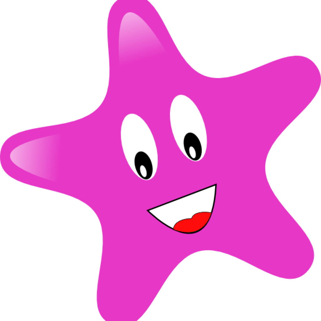 Stars Images Clip Art Star Clip Art At Clker Vector - Happy Starfish Round Ornament (1024x1024)