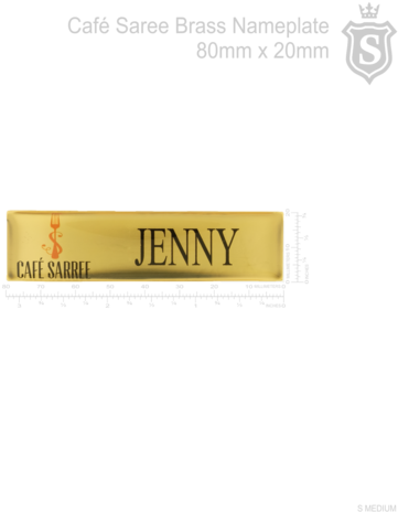 Cafe Saree Brass Nameplate 80mm - Nameplate (480x480)