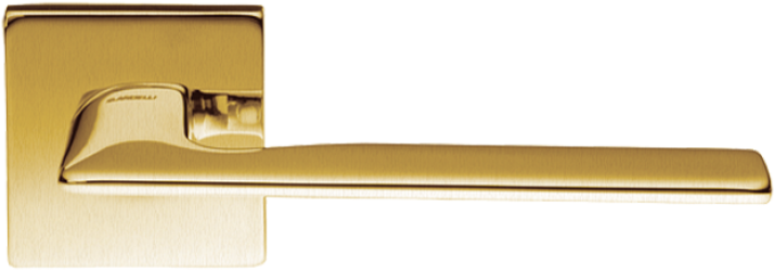 Mandelli Kiri Door Handle On A Rose - Wood (750x750)