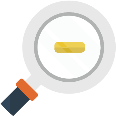 Zoom Out Illustration Icon - Circle (550x550)