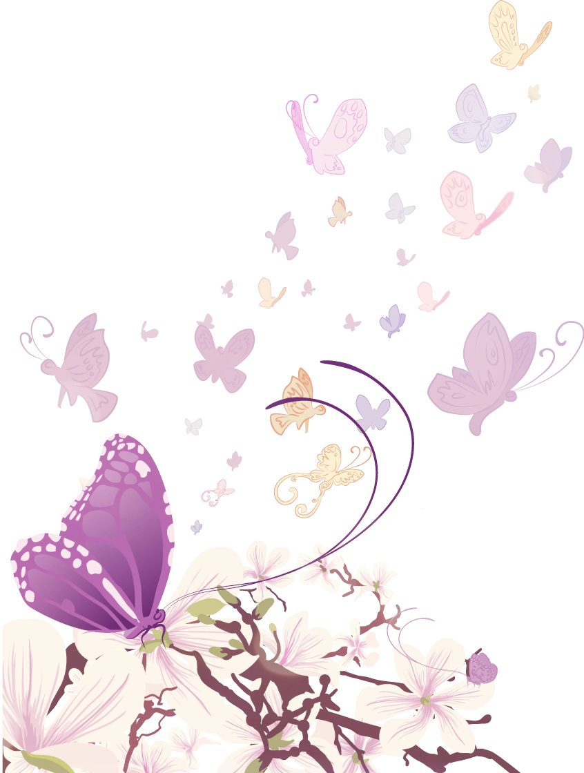 Butterfly Euclidean Vector Flower Illustration - Schmetterlings-im Flug Einladung (846x1120)