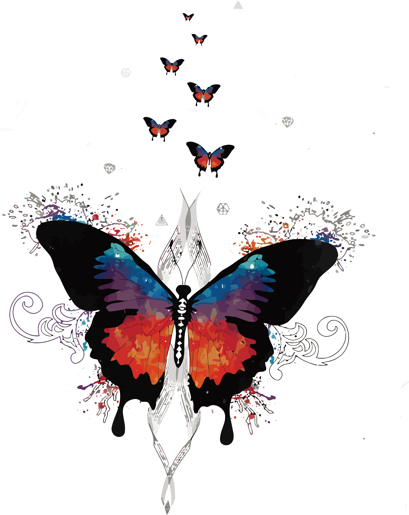Beat Illustrator Trap Music Jocelyn Flores Work Of - Papilio Machaon (1500x1868)