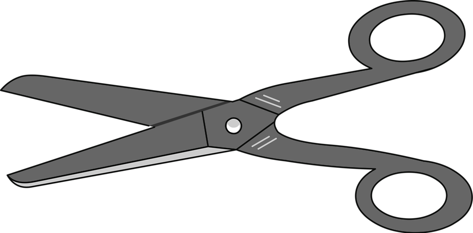 Related Pair Of Scissors Clipart - Scissors Clipart (958x473)