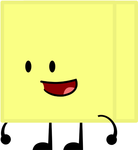 Post-it Note - Bfdi Rainbow Bubble (524x532)