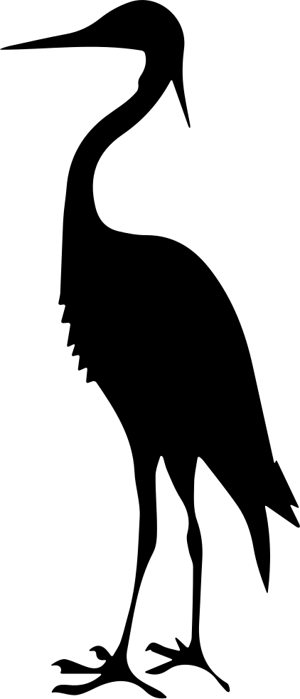 Bird Crane Shape Comments - Bird (422x981)