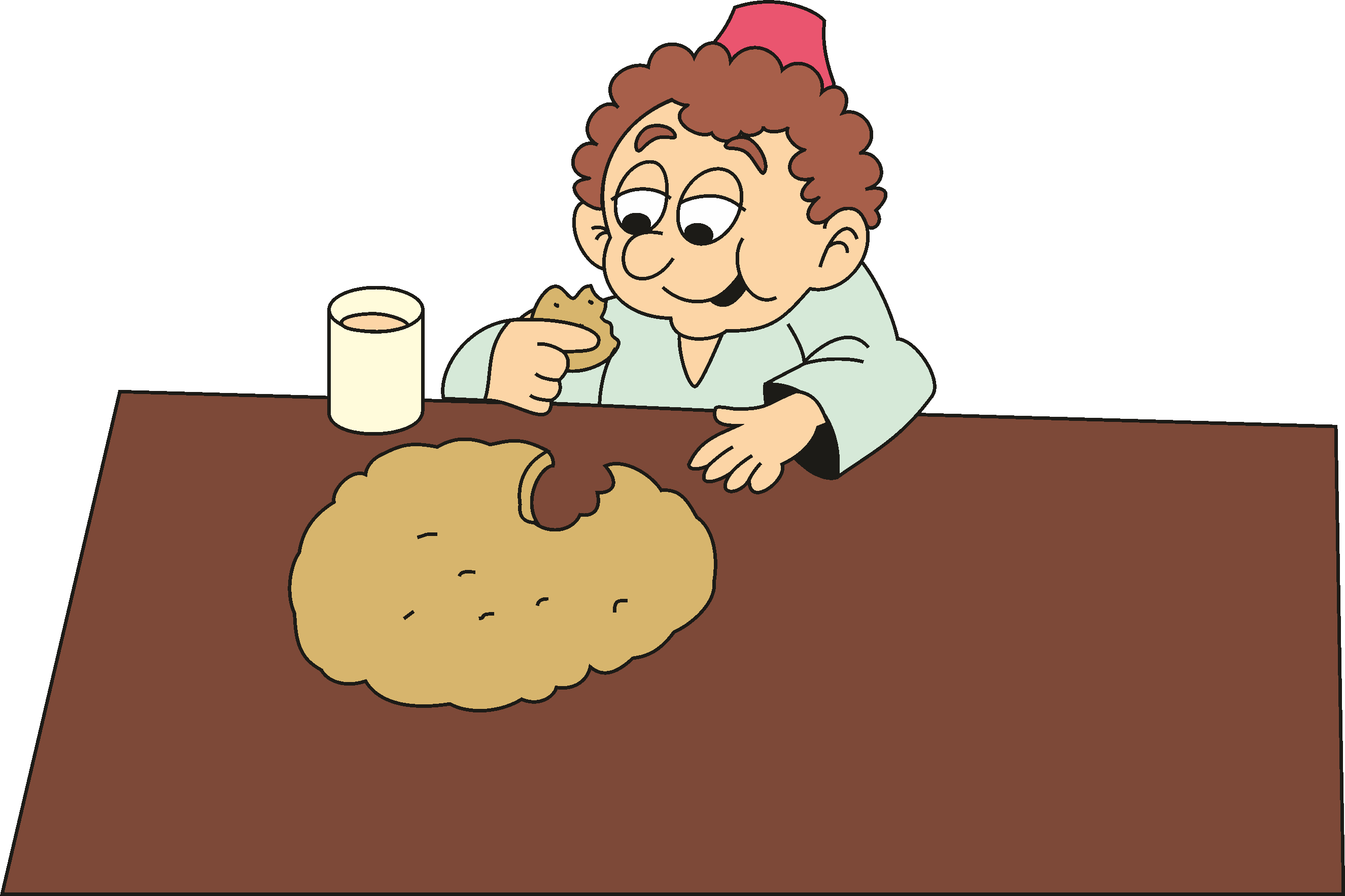 234 El Nino Que Resucito Para Colorear - Personas Comiendo Pan Para Colorear (2651x1767)