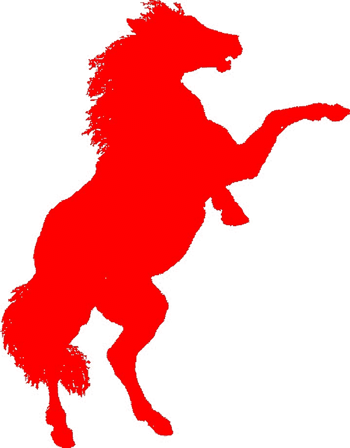 Running Mustang Clip Art - Red Horse (721x923)