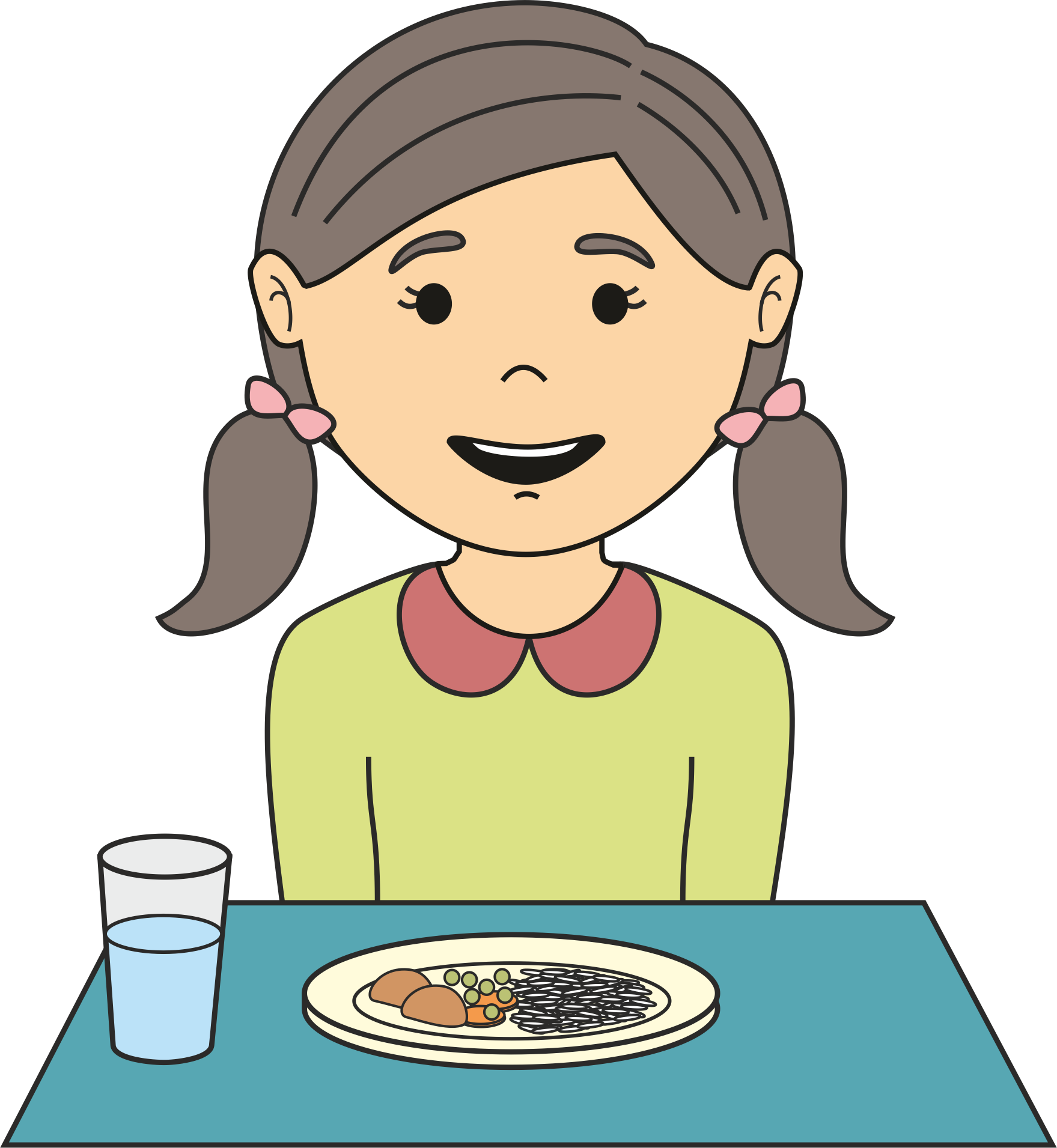 Dibujo Para Colorear Lujo Imagenes De Un Niño Comiendo - Niños Desobedientes Dibujos (1759x1911)