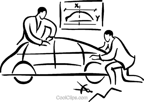 Automobile Designer Royalty Free Vector Clip Art Illustration - Cartoon (480x342)