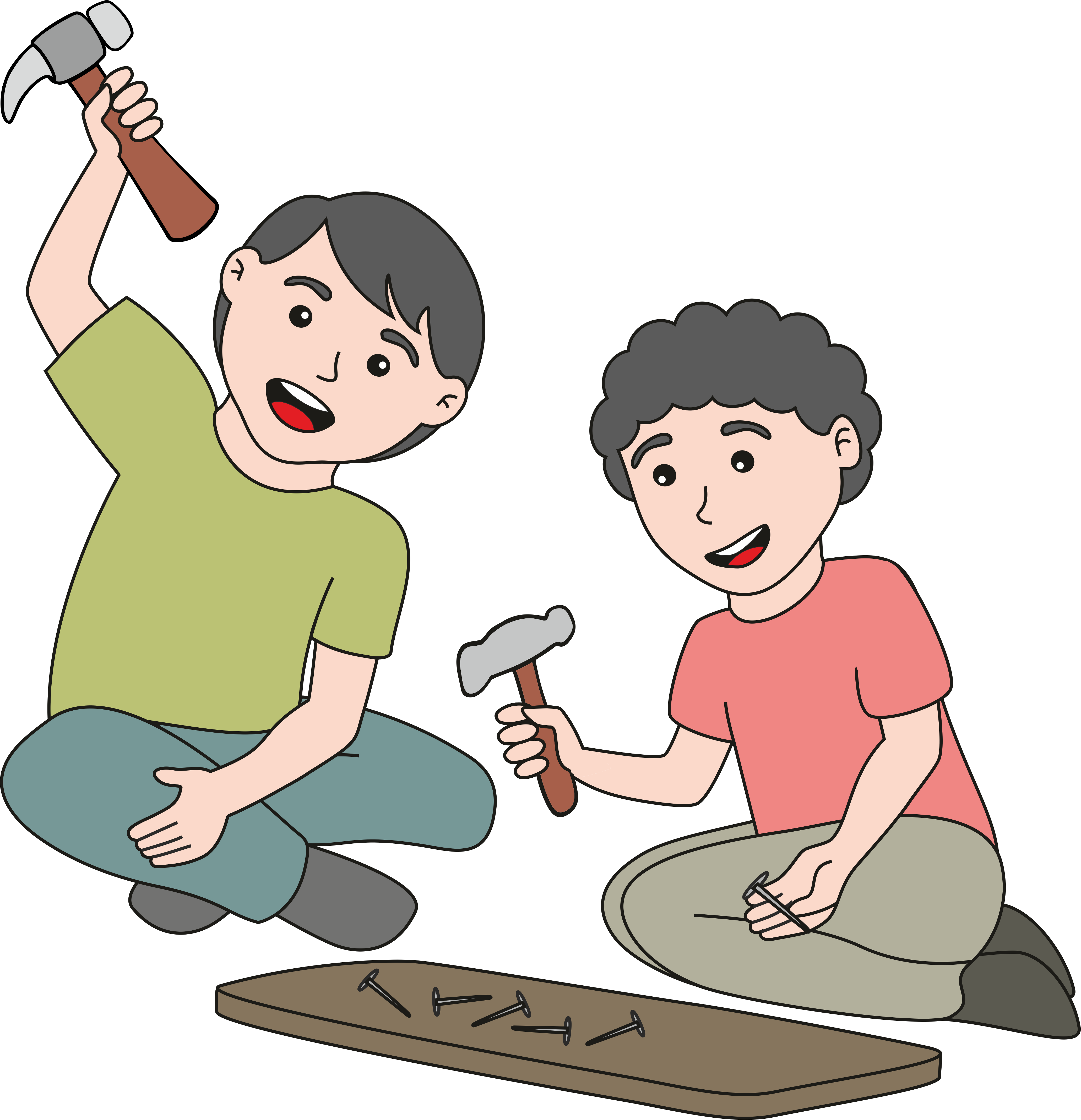 Lujo Imagenes De Unos Niños Peleando Para Colorear - Hermanos Varones Dibujos (4125x4276)