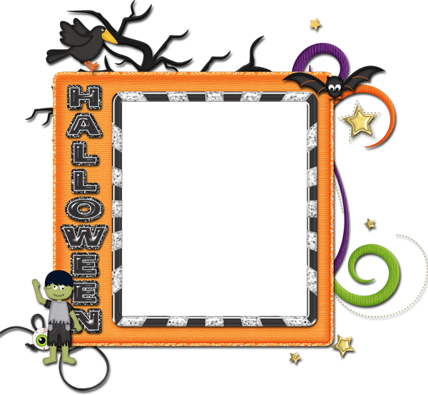 Scrapbooking Tammytags Tt - Halloween Frames Clip Art Transparent (600x554)