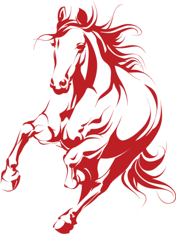 Mustang Clipart Medway - Vector Silhouette Of A Running Horse (512x512)