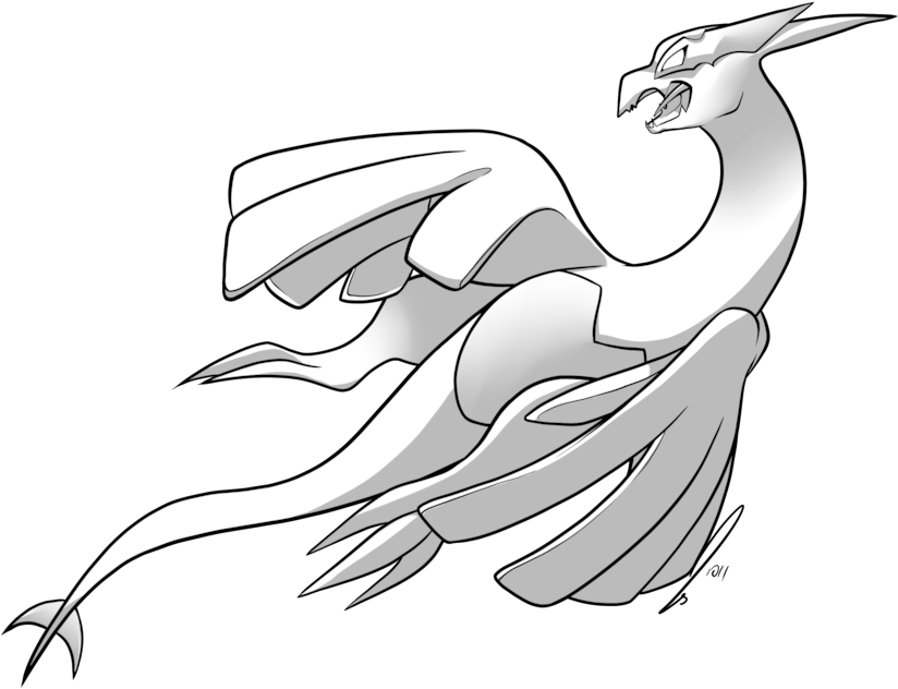 Shadow Lugia Base By Jaclynonacloudlines On Deviantart - Shadow Lugia Pokemon Drawing (900x675)