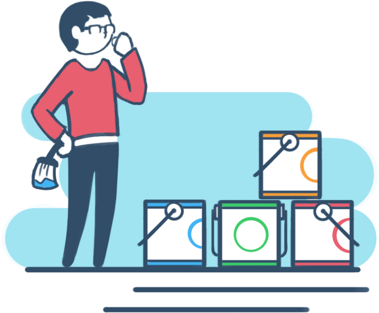 Graphic Artist Versus Graphic Designer Vector And Clip - Cartoon (800x800)