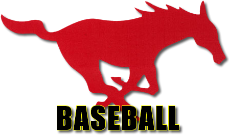 Coronado Baseball Coronado High School Mustang Clipart - 12" Southern Methodist Mustangs Metal Wall Art (450x275)