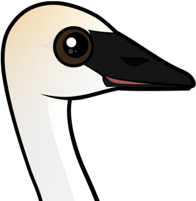 About The Trumpeter Swan - Cartoon (440x440)
