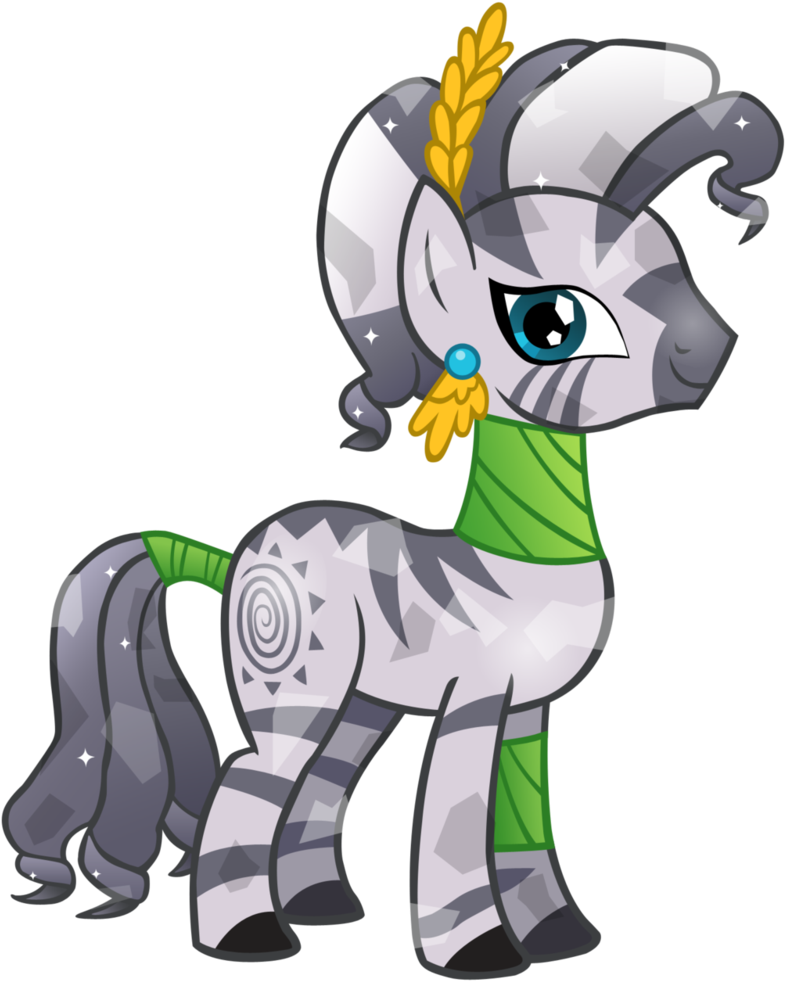 Crystal Zecora By Cloudyglow - Mlp Zecora Crystal Pony (801x998)