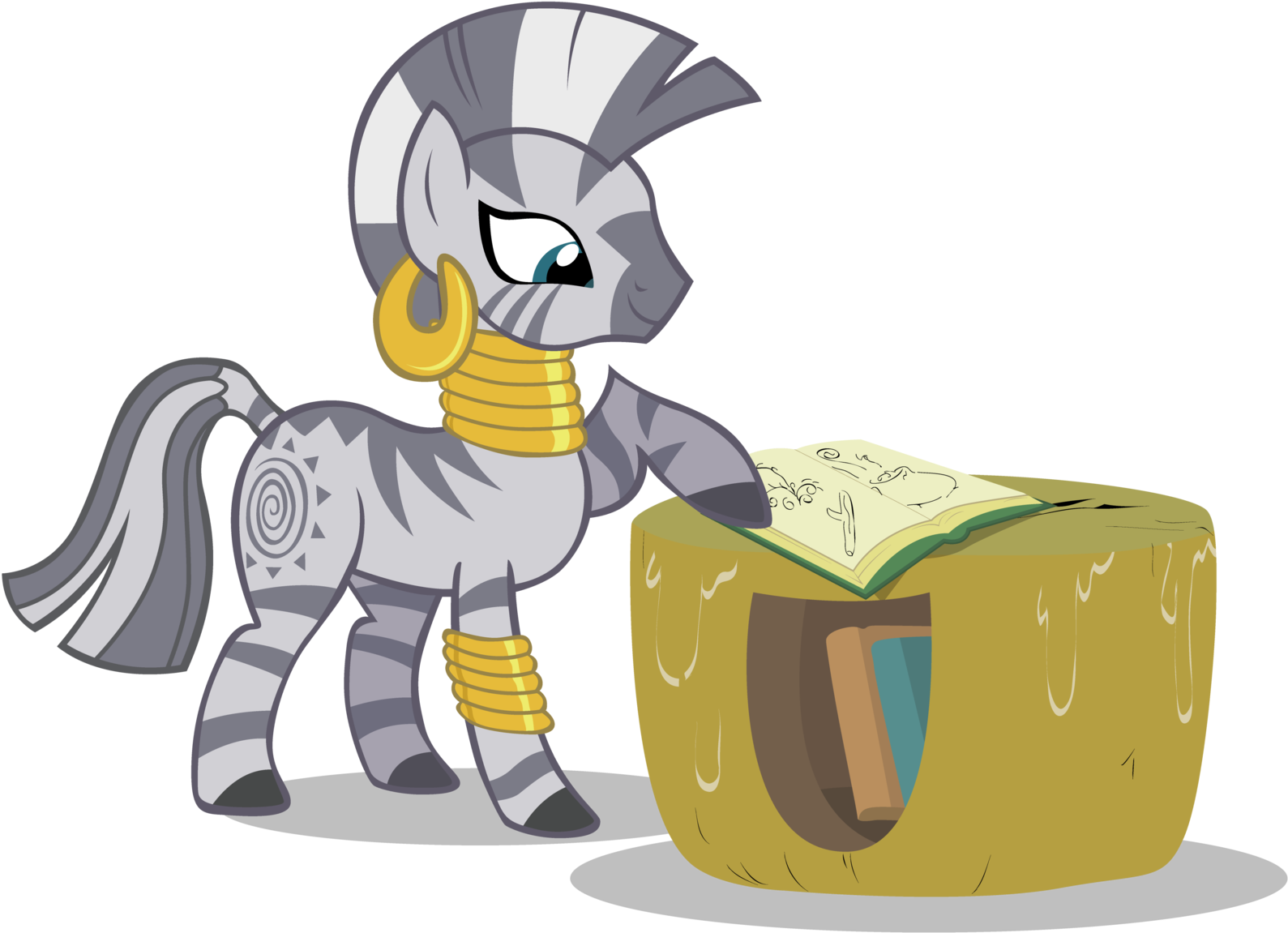 Zecora With Book By Stinkehund Zecora With Book By - Little Pony Friendship Is Magic (1600x1168)